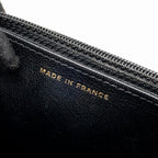 CHANEL DETAILED STRAP WALLET ON CHAIN LAMBSKIN BLACK WITH MULTICOLOUR HARDWARE (MICROCHIP)