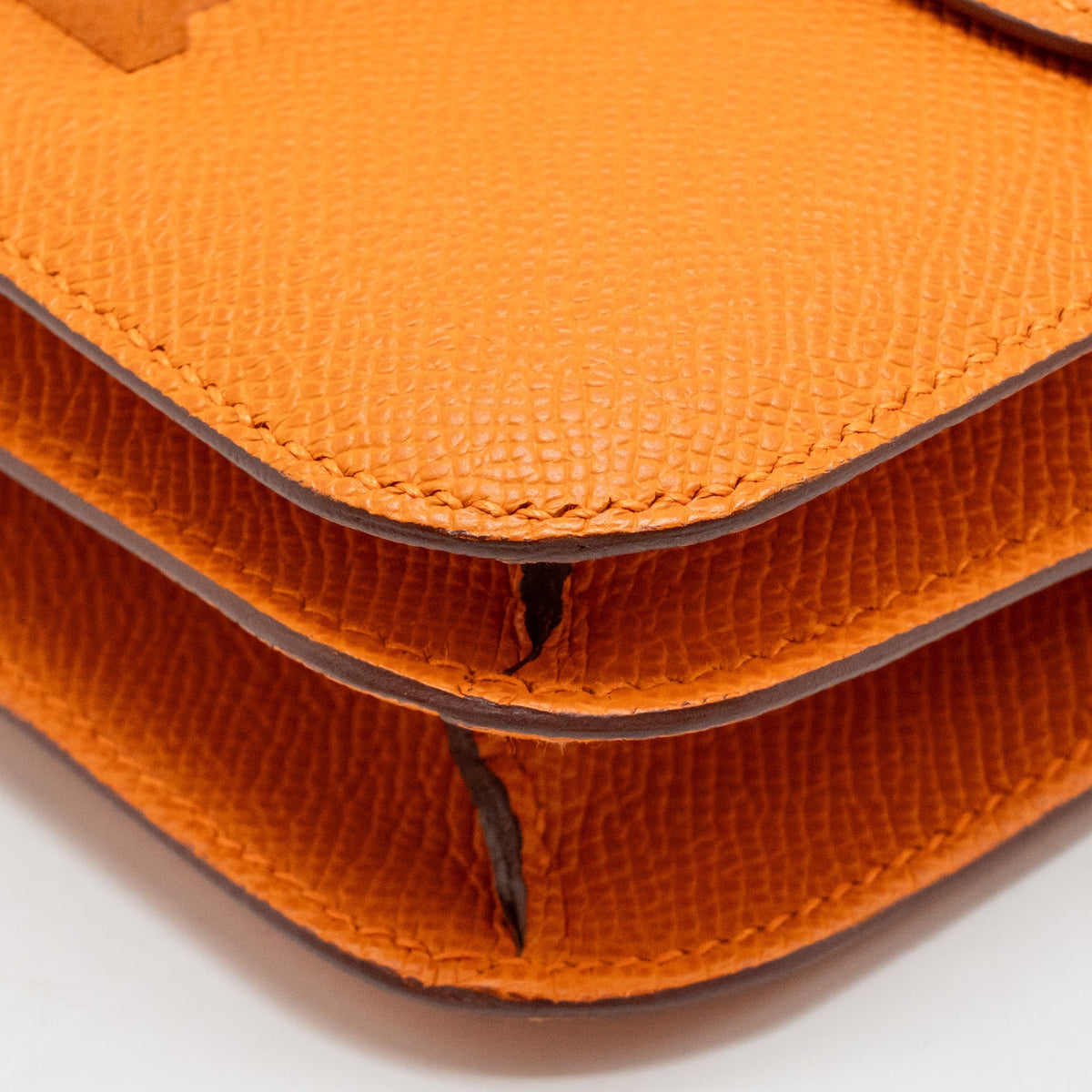Hermes mini constance epsom orange SHW