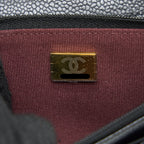 CHANEL CLASSIC WALLET ON CHAIN CAVIAR BLACK GHW (MICROCHIP)