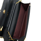 CHANEL CLASSIC WALLET ON CHAIN CAVIAR BLACK GHW (MICROCHIP)