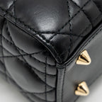 DIOR MY ABC SMALL LADY DIOR LAMBSKIN BLACK LGHW