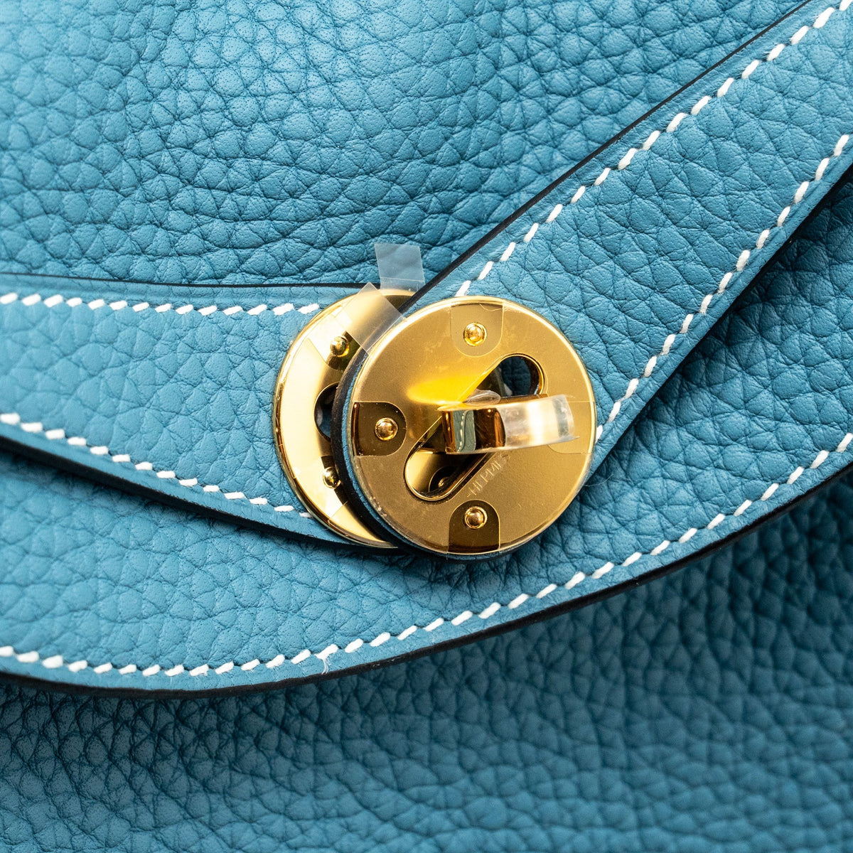 Hermes Lindy 26 Clemence New Blue Jean GHW