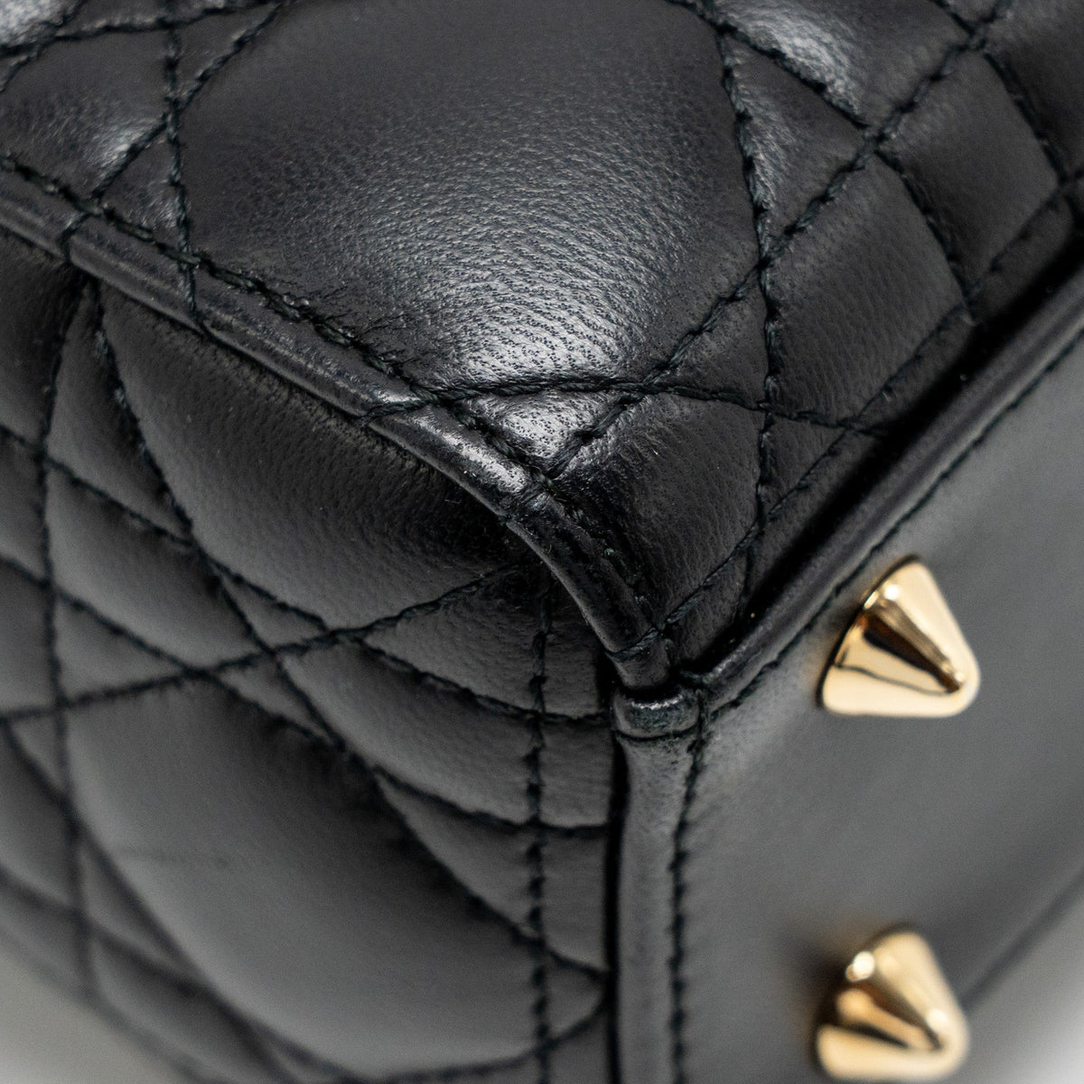 DIOR MY ABC SMALL LADY DIOR LAMBSKIN BLACK LGHW