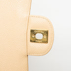 CHANEL MEDIUM CLASSIC DOUBLE FLAP BAG CAVIAR BEIGE GHW