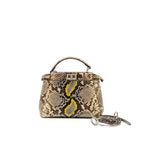 Fendi small peekaboo Iconic Petite natural Python multicoloured SHW
