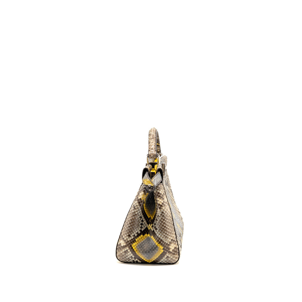 Fendi small peekaboo Iconic Petite natural Python multicoloured SHW