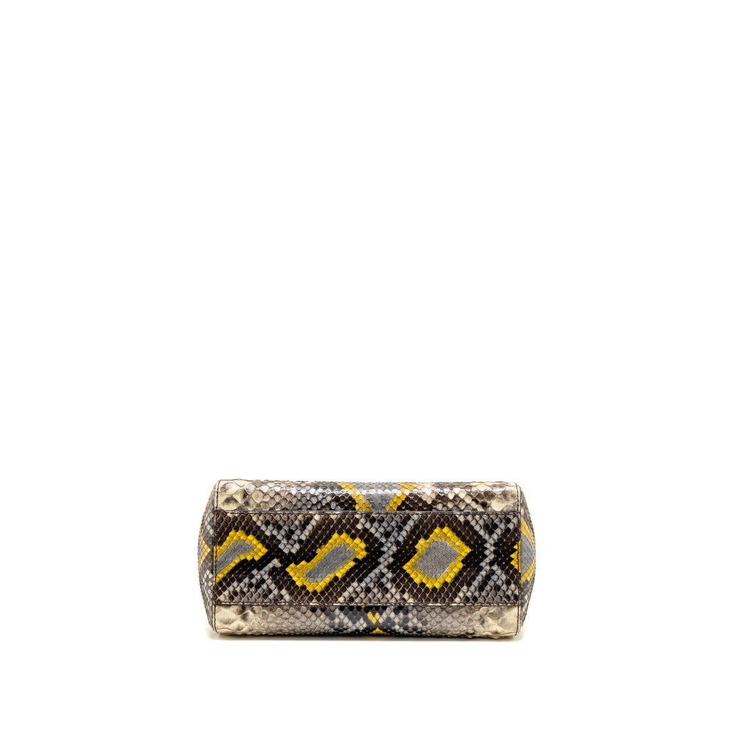 Fendi small peekaboo Iconic Petite natural Python multicoloured SHW