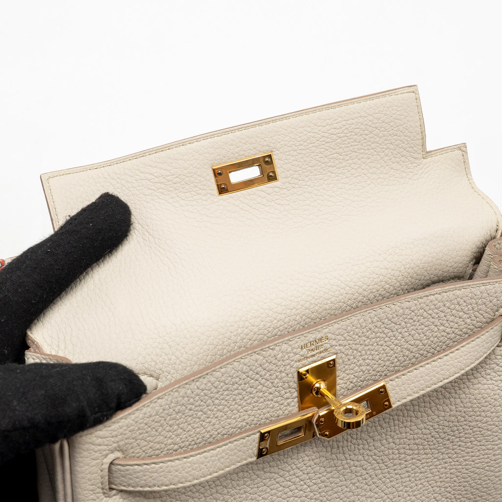 Hermes Kelly 25 Togo 8L Benton GHW