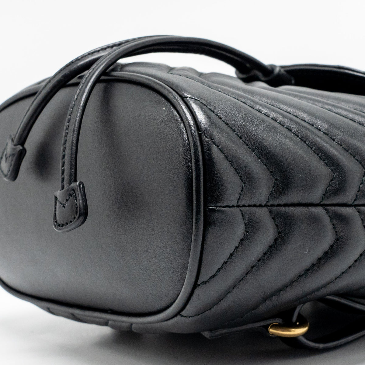 GUCCI GG MARMONT BACKPACK CALFSKIN BLACK GHW