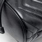 GUCCI GG MARMONT BACKPACK CALFSKIN BLACK GHW