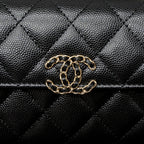 CHANEL 23P TOP HANDLE MINI FLAP BAG CAVIAR BLACK LGHW (MCROCHIP)