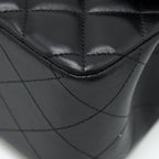 CHANEL JUMBO CLASSIC DOUBLE FLAP LAMBSKIN BLACK SHW