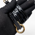 FENDI MINI PEEKABOO PATENT BLACK GHW