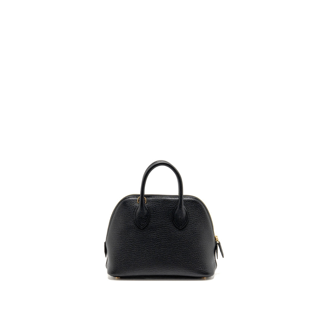 Hermes Mini Bolide 1923 Chèvre Mysore Black GHW
