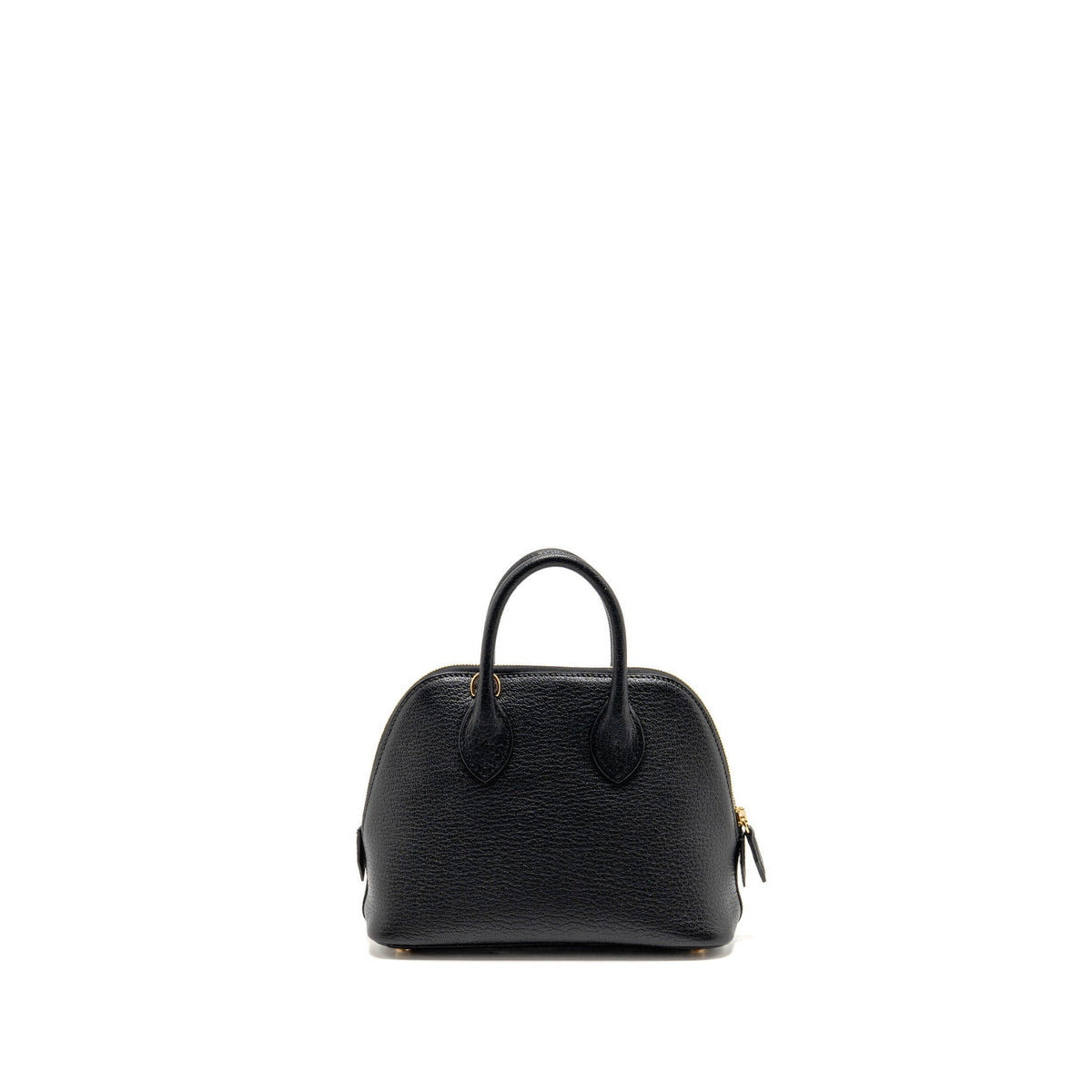 Hermes Mini Bolide 1923 Chèvre Mysore Black GHW
