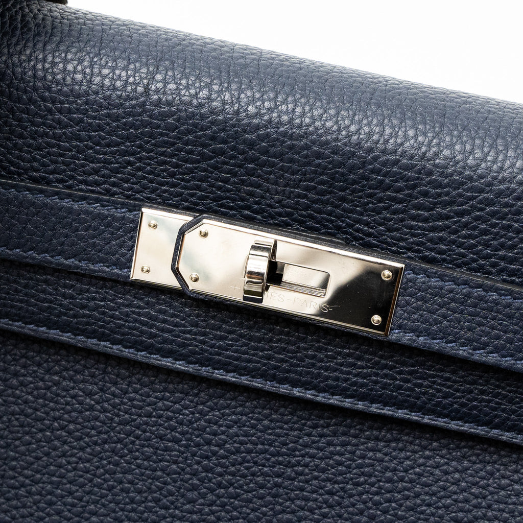 Hermes Kelly 28 Togo Blue Nuit SHW