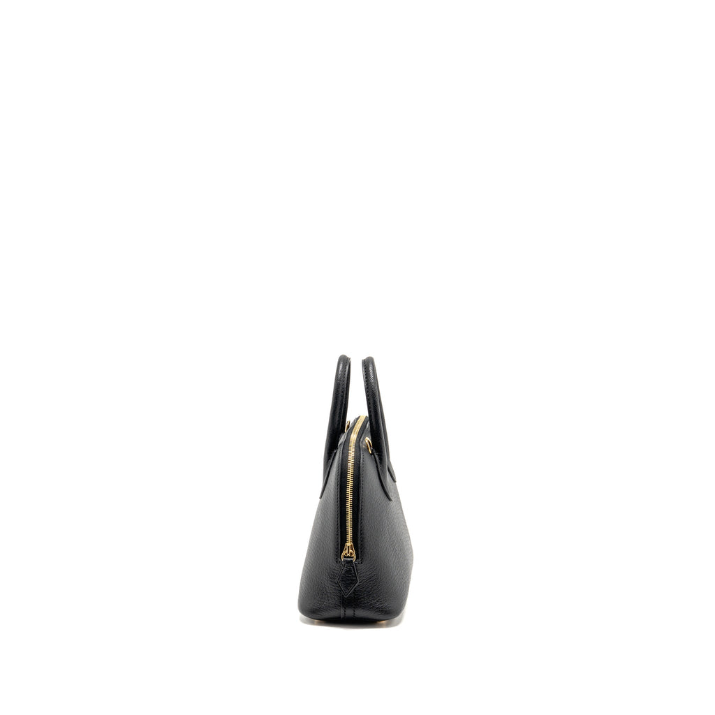 Hermes Mini Bolide 1923 Chèvre Mysore Black GHW