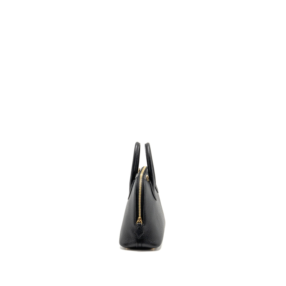 Hermes Mini Bolide 1923 Chèvre Mysore Black GHW