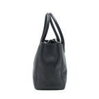 CHANEL CERF TOTE BAG GRAINED CALFSKIN BLACK GHW