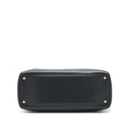 CHANEL CERF TOTE BAG GRAINED CALFSKIN BLACK GHW