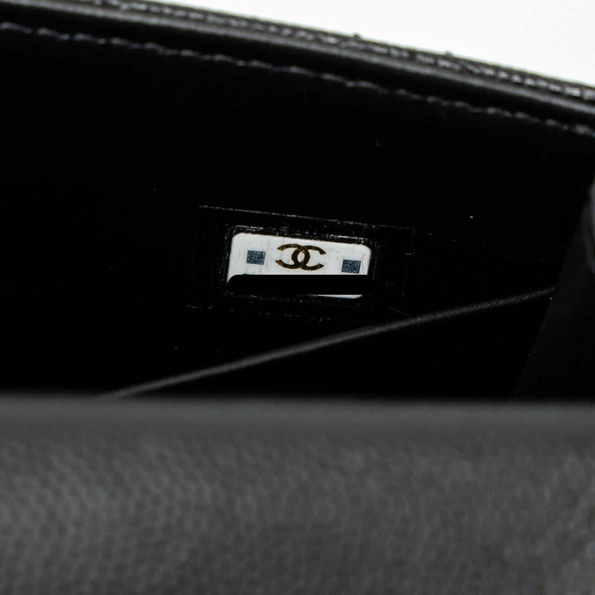CHANEL 23P TOP HANDLE MINI FLAP BAG CAVIAR BLACK LGHW (MCROCHIP)