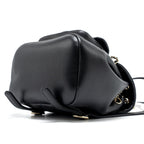 CHANEL 24P MINI DUMA BACKPACK CALFSKIN BLACK LGHW (MICROCHIP)
