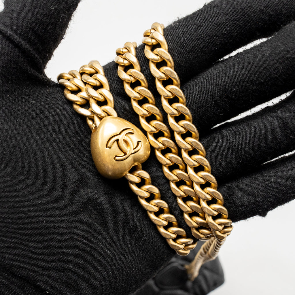 Chanel Coco Love Mini Flap Wallet on Chain Caviar Black GHW (Microchip)