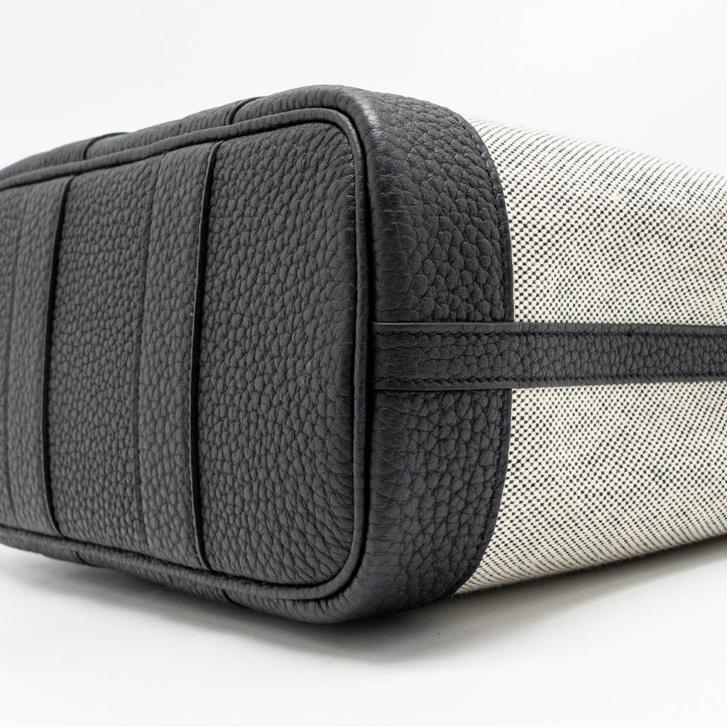 HERMES NEO GARDEN PARTY 23 CANVAS/NEGONDA ECRU/NOIR SHW