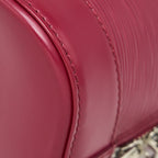 LOUIS VUITTON ALMA PM EPI DARK RED SHW WITH INITIAL J.Y ON KEY TAG