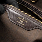 LOUIS VUITTON VINTAGE NEVERFULL MM FABRIC DARK BROWN GHW
