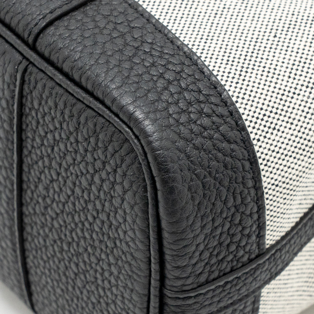 HERMES NEO GARDEN PARTY 23 CANVAS/NEGONDA ECRU/NOIR SHW