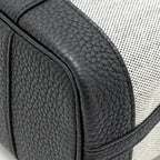 HERMES NEO GARDEN PARTY 23 CANVAS/NEGONDA ECRU/NOIR SHW