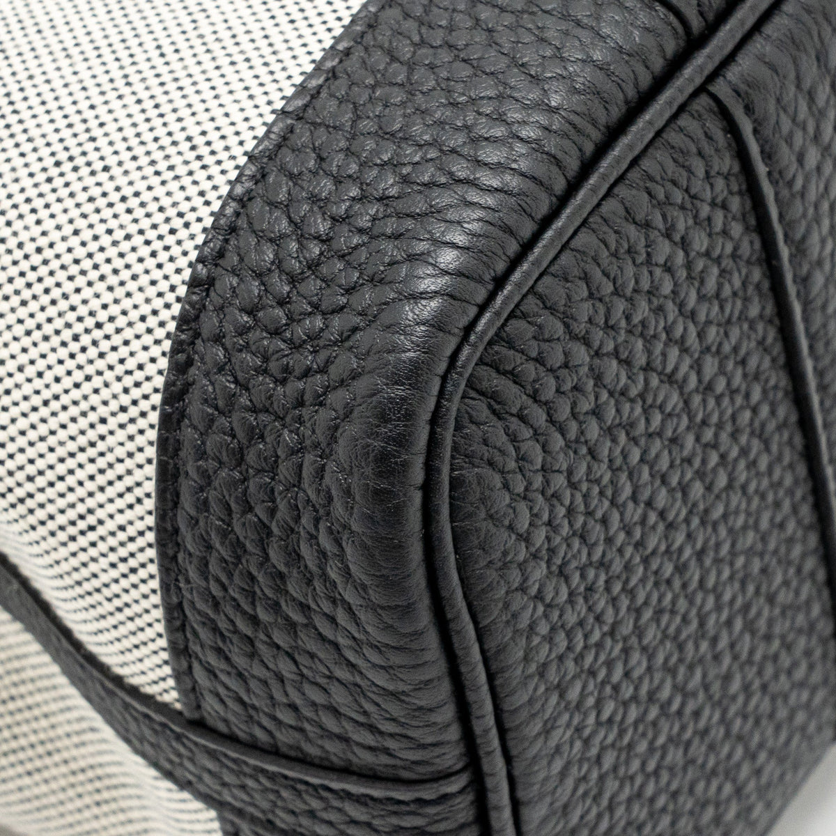 HERMES NEO GARDEN PARTY 23 CANVAS/NEGONDA ECRU/NOIR SHW