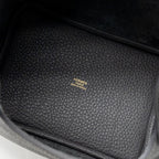 HERMES PICOTIN 18 LOCK BAG CLEMENCE ARDOISE LGHW