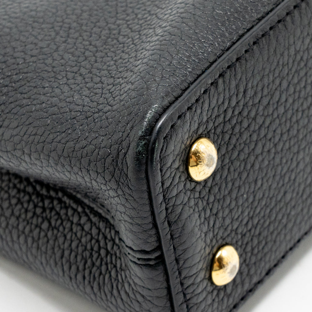 Louis Vuitton mini capucines flower crown line Taurillon black GHW