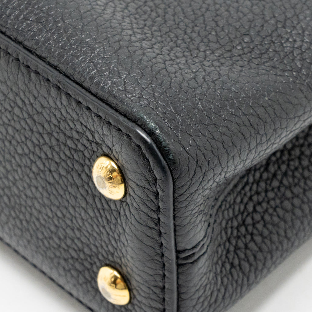 Louis Vuitton mini capucines flower crown line Taurillon black GHW