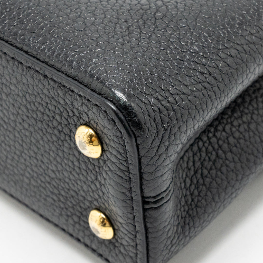 Louis Vuitton mini capucines flower crown line Taurillon black GHW