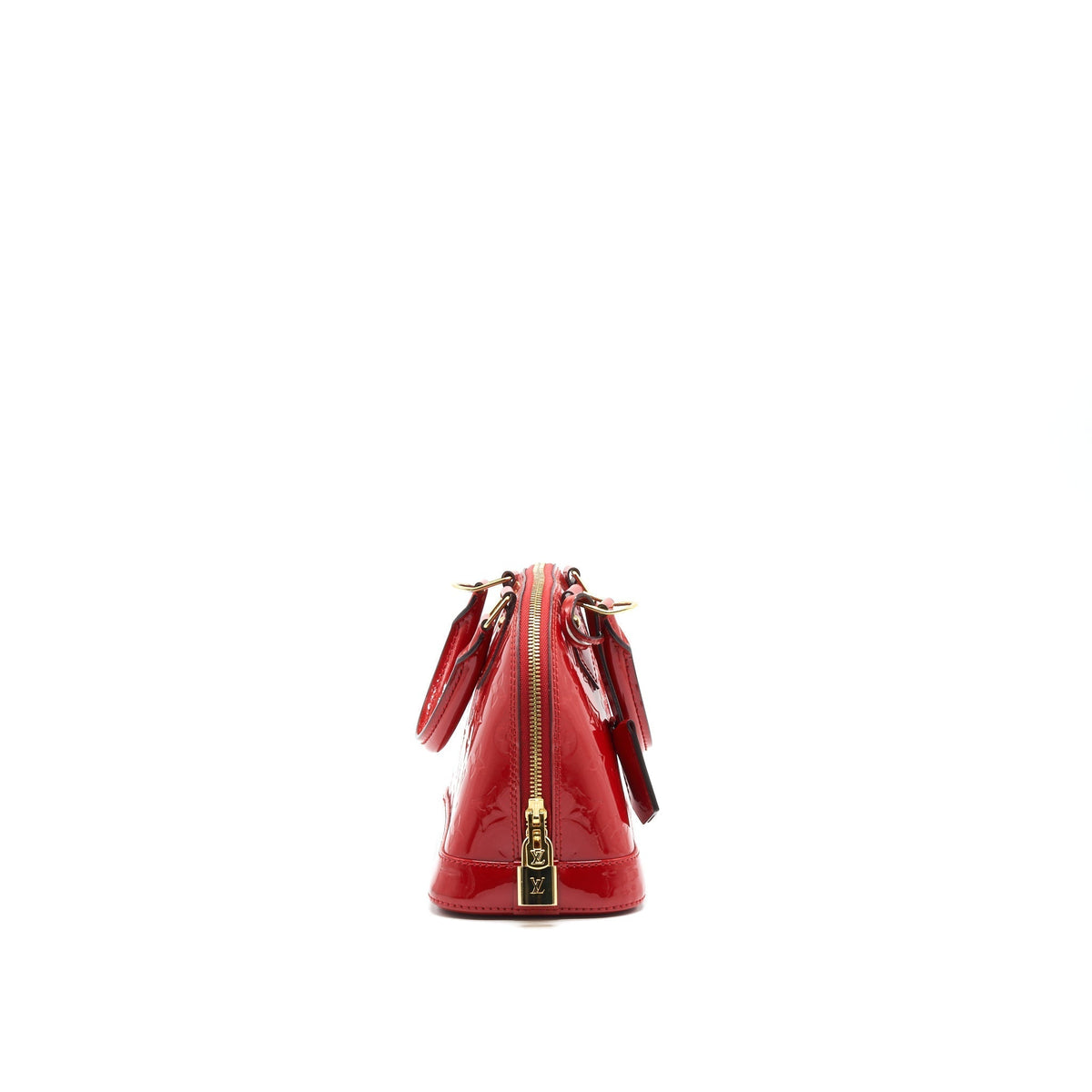 LOUIS VUITTON ALMA BB IN PATENT LEATHER RED