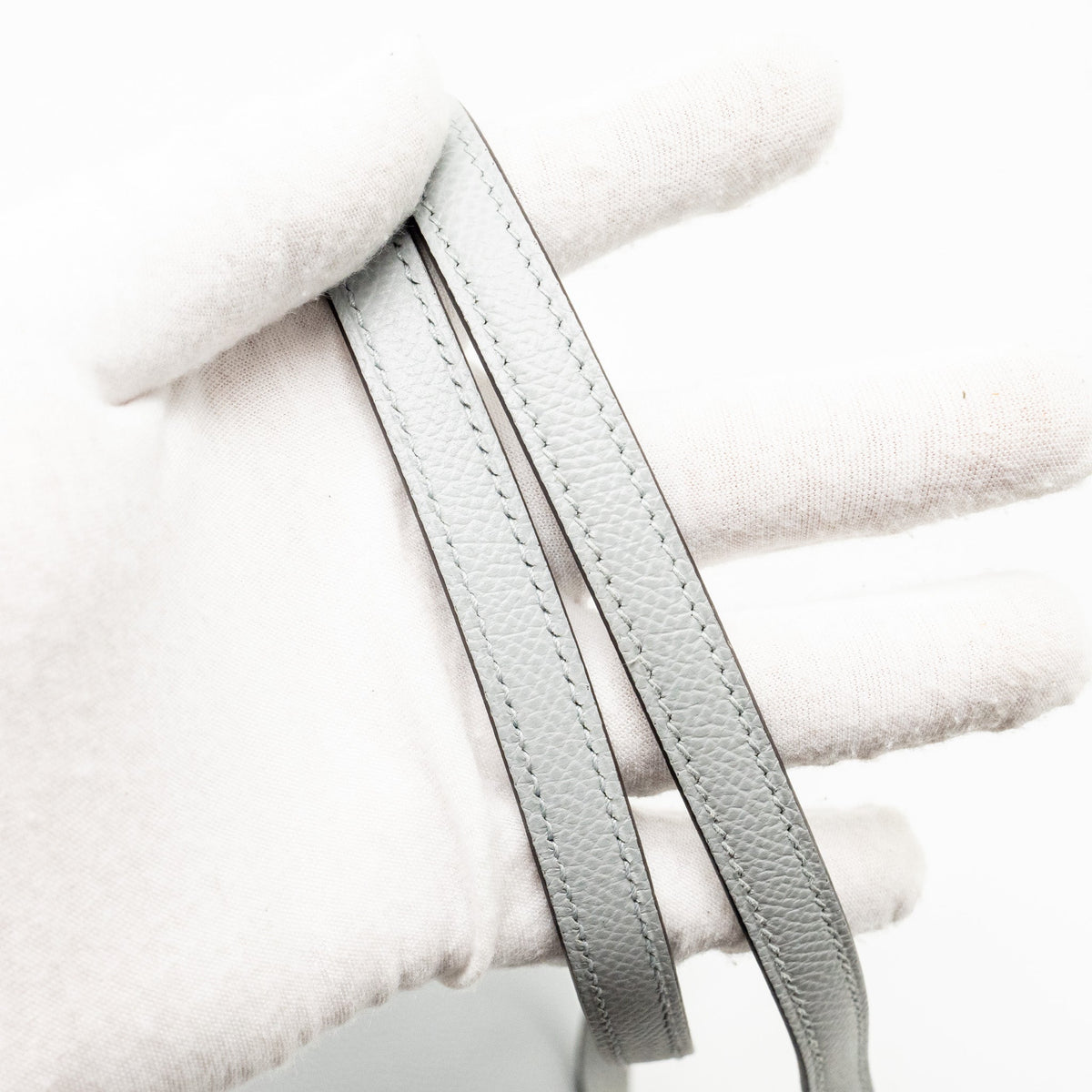 Hermes Mini Constance Epsom 8U Bleu Glacier GHW