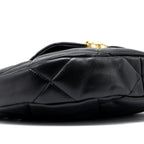 CHANEL 24C HOBO SHOULDER BAG LAMBSKIN BLACK MULTICOLOUR HARDWARE (MICROCHIP)