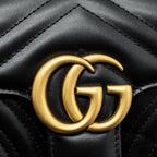 GUCCI MINI MARMONT CALFSKIN BLACK GHW