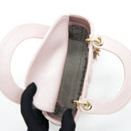 DIOR MINI LADY DIOR LAMBSKIN PINK GHW