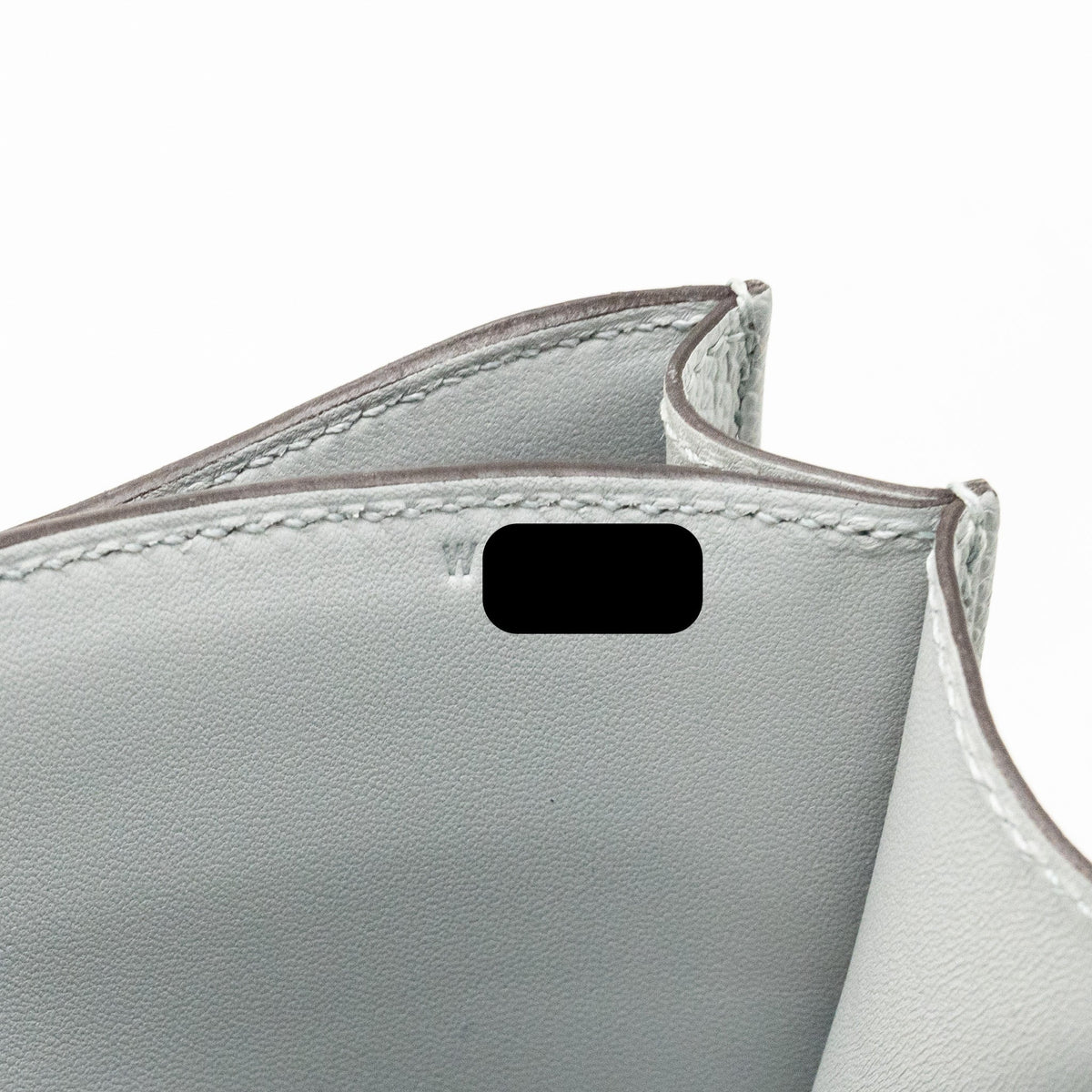 Hermes Mini Constance Epsom 8U Bleu Glacier GHW