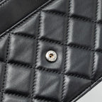 CHANEL CLASSIC WALLET ON CHAIN LAMBSKIN BLACK SHW
