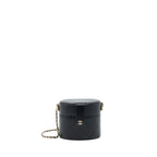 CHANEL SMALL VANITY WITH CHAIN LAMBSKIN BLACK LGHW