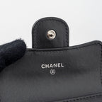 CHANEL 2.55 REISSUE FLAP CARD HOLDER AGED CALFSKIN BLACK SHW (MICROCHIP)