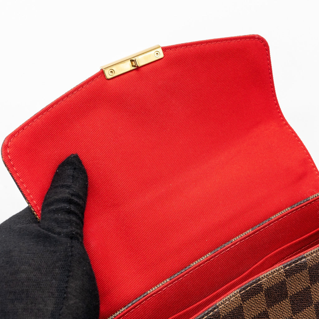 LOUIS VUITTON CROISETTE DAMIER EBENE GHW