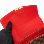LOUIS VUITTON CROISETTE DAMIER EBENE GHW