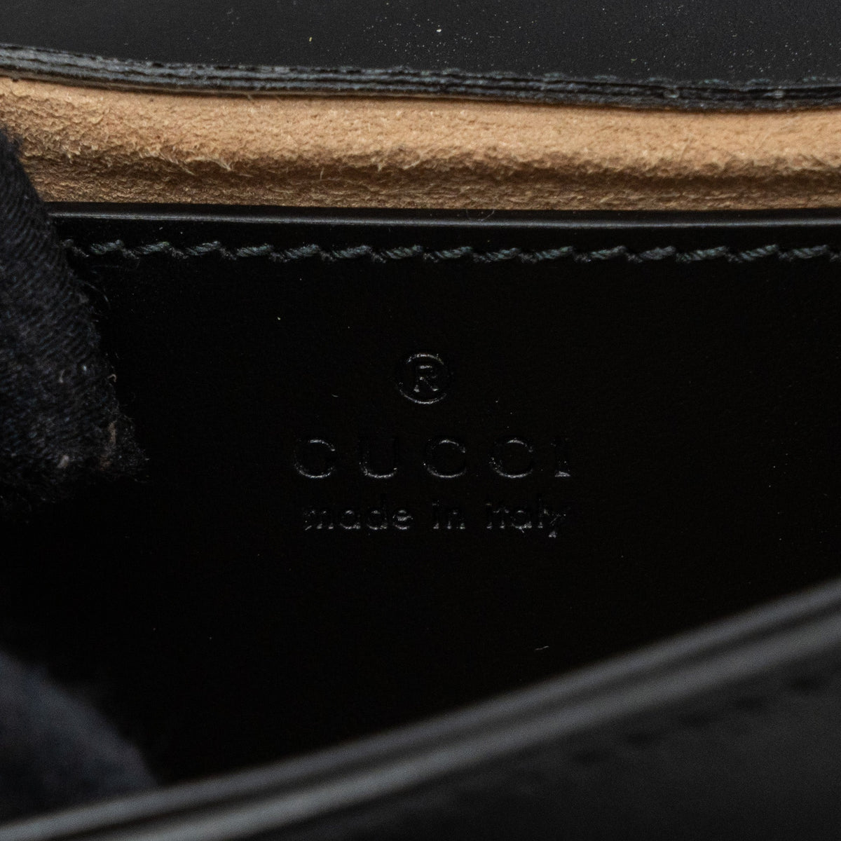 GUCCI MINI MARMONT CALFSKIN BLACK GHW