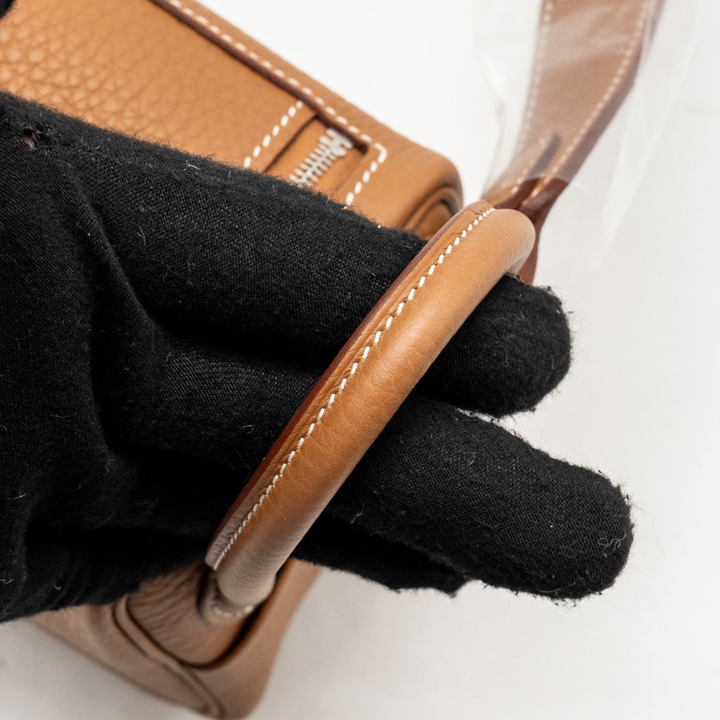 Hermes mini lindy II clemence gold SHW